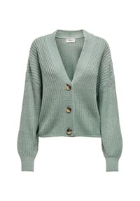 ONLY® - Strickjacke, Knopfleiste, V-Ausschnitt für Damen - 189959 STONE