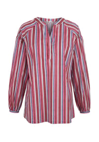 Alba Moda - Bluse mit verschiedenfarbenen Streifen - weiß
