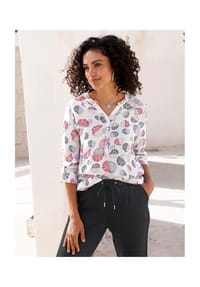 Witt - Druckbluse - ozean-ecru-bedruckt