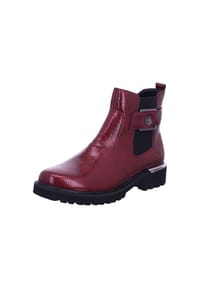 remonte® - Lederimitat/Textil Stiefelette - Rot/Schwarz