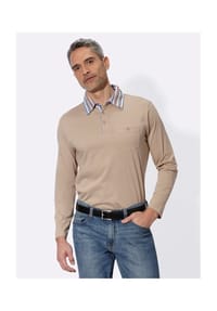Sieh an! - Langarm-Poloshirt - beige