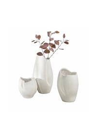 LOBERON Vase 3er Set Kazimad weiß - Pflanzgefäße - weiß