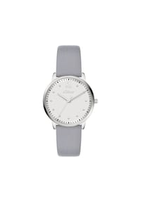 s.Oliver - Uhr - mit weichem strukturierten Band - beige