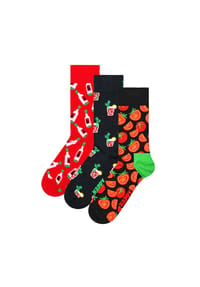 HAPPY SOCKS - 3er Pack Unisex Socken, Geschenkbox - Bloody Mary