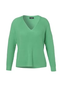 VIA APPIA -DUE- - Pullover aus unifarbenem Stoff - grün