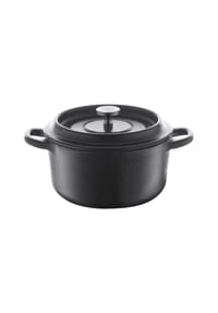 Berndes® - Runder Bräter Eisenguss, Schwarz, Ø 10 cm - schwarz