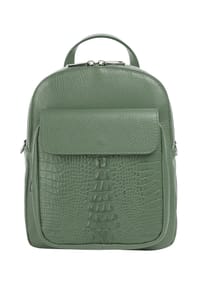Cluty - Rucksack Echt Leder, Made In Italy - blau