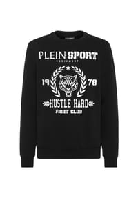 PLEIN SPORT - Sweatshirt TIGER - black/white