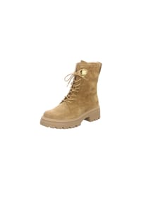 Gabor® - Schnürstiefeletten, Blockabsatz, Leder, für Damen - LION (GOLD MATT)