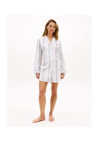 TOMMY HILFIGER - Schlafanzug-Oberteil Heritage, Reverskragen, für Damen - 0A8  BLUE