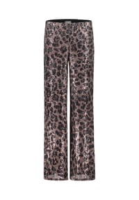 Vera Mont - Marlene-Hose mit Pailletten - Weiß/Braun