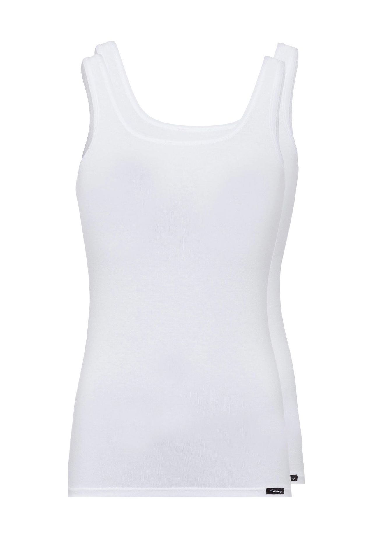 Skiny Damen Weiss Tank Top Cotton Advantage Im Doppelpack 81147, 40 - Bild 7