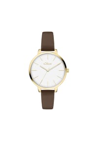 s.Oliver - Uhr - Zeitlos und modern - braun
