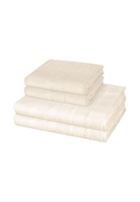 Cawö 2 X Handtuch 2 X Duschtuch im Set Noblesse - Noblesse - Graphit
