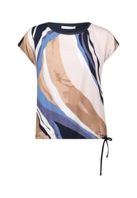 BETTY & CO - T-Shirt, Tunnelzug, für Damen - 1888 NATURE/BLUE