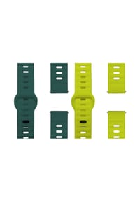 WRISTR - Smartwatch-Armband (2-tlg. Set) Flex Loop-Motus kompatibel mit Huawei Watch - Grün / Gelb