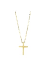 Adelia's - Adelia's Unisex Edelstahl Halskette mit Anhänger Kreuz - gold - Kreuz