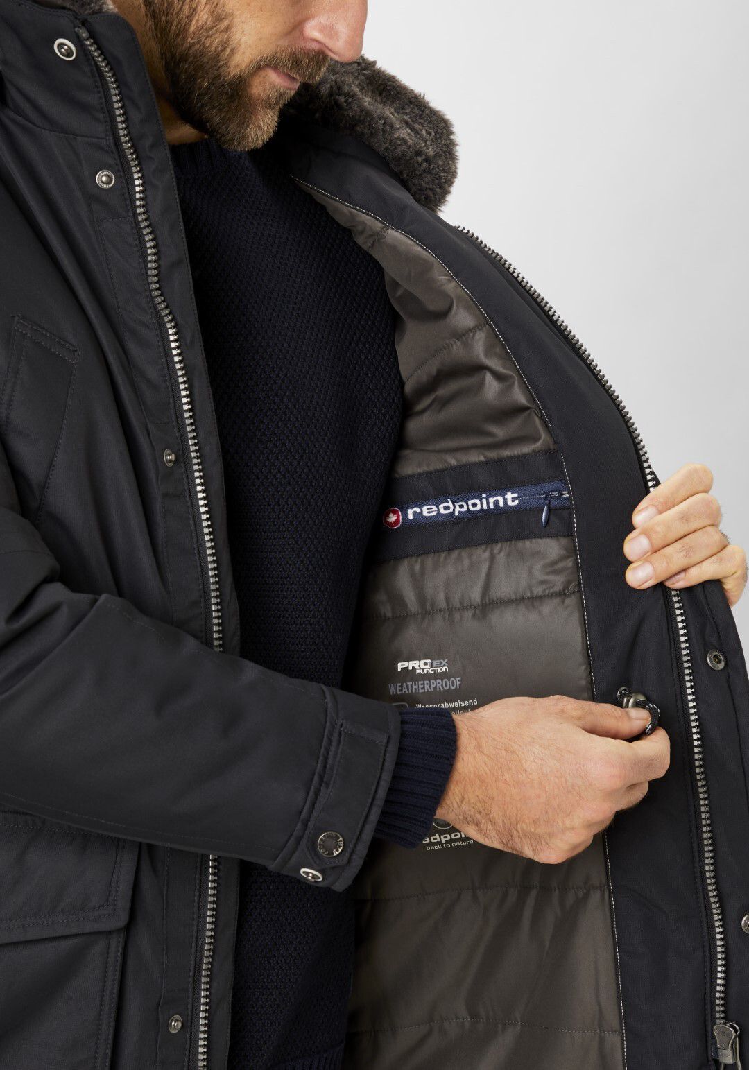 redpoint Parka warme Winterjacke mit abnehmbarer Kapuze Eric GALERIA