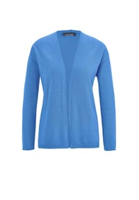 GOLDNER - Offene Strickjacke in Kurzform - jadegrün