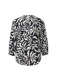 s.Oliver - Shirtbluse, 3/4-Arm, Split-Neck, für Damen - 59A1  BLUE