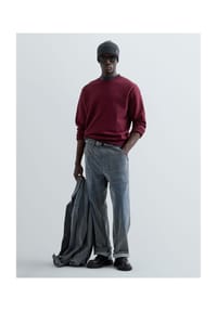 REPLAY - Sweatshirt, Rippbündchen, für Herren - C06W PORT ROYALE