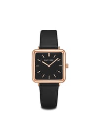 EAST / SIDE Armband-Uhr Grand roségold Echtleder schwarz Bild 1