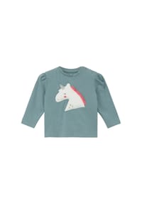 s.Oliver - Langarmshirt, Baumwolle, für Babys und Kleinkinder - 6352  BLUE GREEN