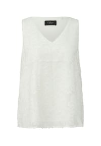 s.Oliver BLACK LABEL - Top, V-Ausschnitt, für Damen - 0200 WHITE