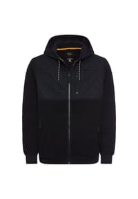 camel active - Fleecejacke mir Kapuze und Seitentaschen - Navyblau