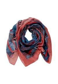 BETTY BARCLAY - Tuch mit Aufdruck - Blau/Rot