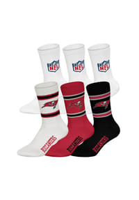 NFL - Unisex Socken, 6er Pack - NFL Teams, 6Pack Crew Socks, Football, Logo, Baumwollmischung - Arizona Cardinals/Mix
