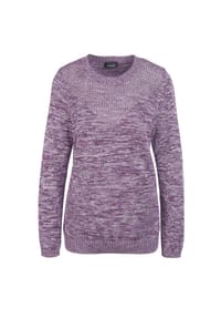 GOLDNER - Kurzgröße:  Pullover mit Glanzgarn - flieder / melange