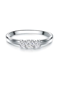 TRILANI 1934 - Damen Ring aus 925/- Sterling Silber in Silber mit Topas - silber