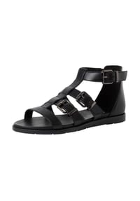 Tamaris - Leder Sandalen - Schwarz