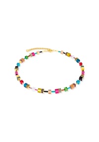COEUR DE LION GeoCUBE® - Halskette Iconic Multicolor Joy - GOLD