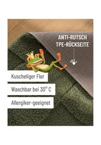 WECONhome Badteppich Davie - Hoch-Tief-Effekt - Badteppich - anthrazit grau