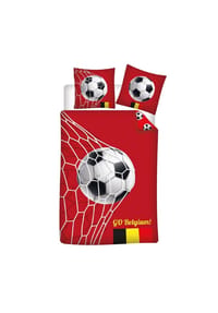 COFI - Doppelbettwäsche Set – 1x Deckenbezug 140x200 cm & 1x Kissenbezüge - Rot 140X200+65X65CM