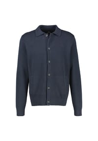 LERROS - Feingerippte Strickjacke im Milano-Stil aus reiner Baumwolle - CLASSIC NAVY
