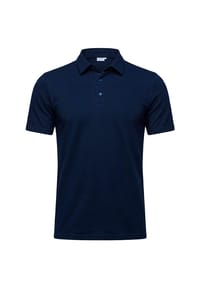 Vercate - Poloshirt, Japanese Knitted, marineblau - Marineblau