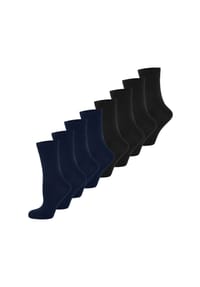 nur die - Basicsocken Classic Komfortbund - maritim, hellgraumelange
