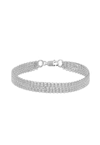 elli. - Armband 5-Lagig Basic Ketten Modern 925 Sterling Silber - Gold