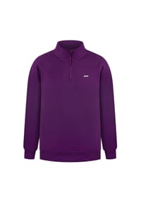 SMILODOX - Sweater Half Zip Jago - Lila