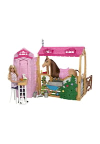 Barbie - Mysteries  Pferdestall mit Pferd+Puppe - BUNT