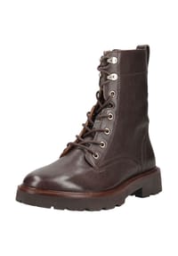 GEOX - Leder Stiefelette NORIZE - Dunkelbraun