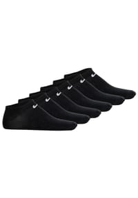NIKE - Unisex Sneakersocken, 6er Pack - Lightweight - No Show Sneaker, einfarbig, Logo - Schwarz