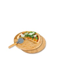 KESPER® Pizzateller-Set, 3-teilig - BAMBUS - BRAUN