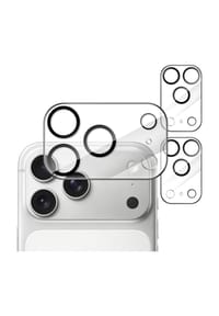 MANIKE - Kameraschutz für iPhone 17 Pro 6,3 Zoll. 9H gehärtetes Glas, kratzfest, hüllenfreundlich, beeinträchtigt Nachtaufnahmen nicht, HD klar, 3 Stück (Durchsichtig). - iPhone 17