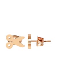 Adelia's - Adelia's Unisex Ohrstecker aus poliertem Edelstahl - silber