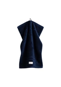 GANT - Gästetuch, Organic Premium Towel - Frottee - Dunkelblau