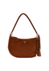 GUESS - Schultertasche, Kunstleder, für Damen - COGNAC